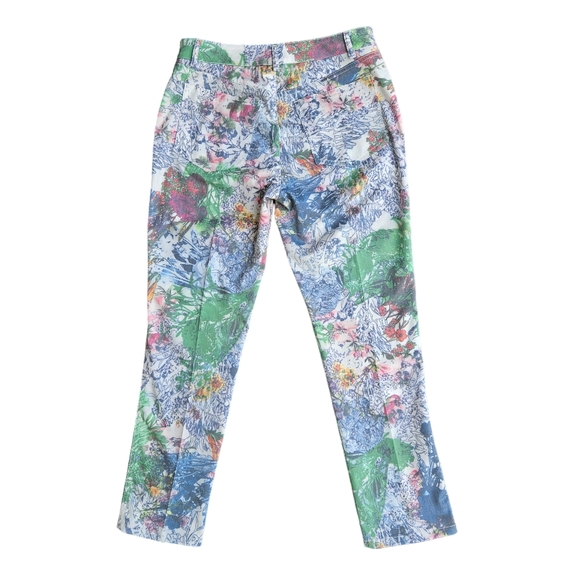 Peace of Cloth Panticular Distressed Floral Pants Size 0 Made in USA - Picture 3 of 9
